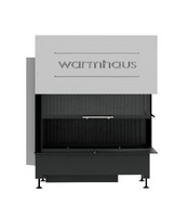 Каминная топка с правым угловым стеклом Warmhaus KANT R 100/57h