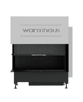 Каминная топка с левым угловым стеклом Warmhaus KANT L 100/57h