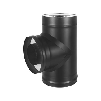 Сэндвич-тройник BLACK (AISI 430 1,0мм/0,5мм, KERALUX)