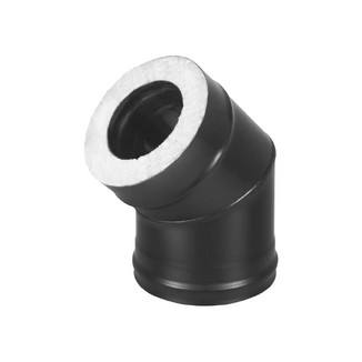 Сэндвич-колено BLACK (AISI 430 1,0мм/0,5мм, KERALUX) 45* 2 секции
