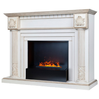3D электрокамин Imperia 26 WT Black вставка + 3D Cassette 630 PANEL