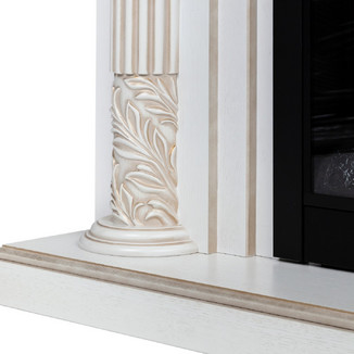 3D электрокамин Imperia 26 WT Black вставка + 3D Cassette 630 PANEL