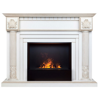 3D электрокамин Imperia 26 WT Black вставка + 3D Cassette 630 PANEL