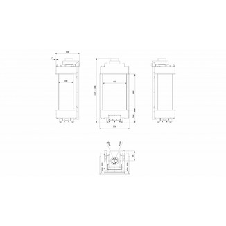 Топка газовая Kratki PRO LEO/LP/45/68/G20, магистральный газ