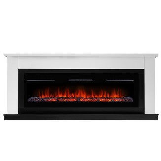 Каминокомплект Canto Long белый с очагом Electrolux Infinity EFP/P-1600ULS