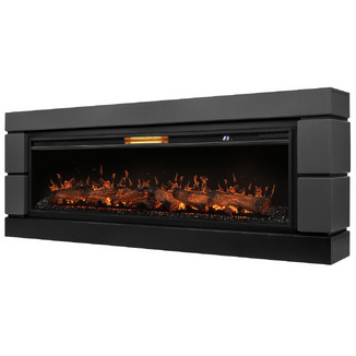 Каминокомплект Firelight Moderno 60 графит с очагом Aurora RTFP/P-AR60LS