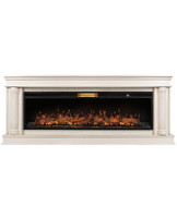 Каминокомплект Firelight Olympia 60 слоновая кость с золотой патиной с очагом Aurora RTFP/P-AR60LS