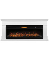 Каминокомплект Firelight California 60 W белый с очагом Aurora RTFP/P-AR60LS