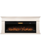 Каминокомплект Firelight California 60 молочный с очагом Aurora RTFP/P-AR60LS