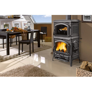 Печь-камин La Nordica Isotta forno EVO (черный антрацит)