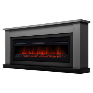 Каминокомплект Canto Long графит с очагом Electrolux Infinity EFP/P-1600ULS Р/В