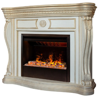 3D электрокамин RealFlame Barcelona 26 WT с очагом Helios 26 3D SBG
