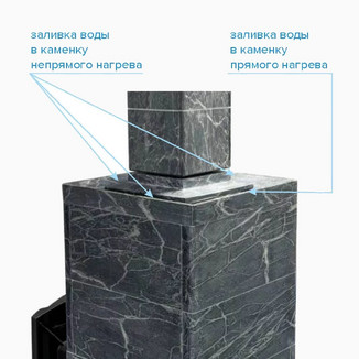 Банная печь «Атмосфера XL» в облицовке Империя Талькохлорит до 26 м³
