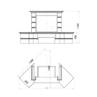 Облицовка VENEZIA SR, BlancoNegro (Supra-Russia)