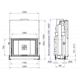 Каминная топка F 1100G (Stav)