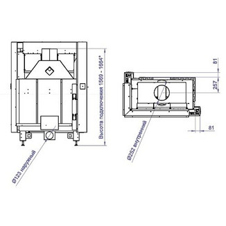 Каминная топка CFR 1000G (Stav)