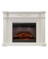 Каминокомплект Manor белый дуб с очагом Symphony 26'' DF2608-INT