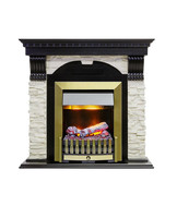 Каминокомплект Dublin венге сланец белый с очагом Danville Antique Brass