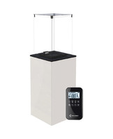 Газовый нагреватель PATIO MINI/G31/37MBAR/B - белое стекло, с пультом ДУ