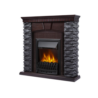 Каминокомплект Porto Classic камень черный, шпон венге с очагом ELECTROLUX Classic EFP/P- 1020LS