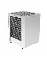 Электрическая печь Harvia Modulo 15.8 кВт (3 стороны - решетка) Steel (без пульта). С автоматическим парогенератором.