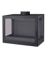 Топка LCI 007 GFLR Flat top, два боковых стекла (Liseo Castiron)