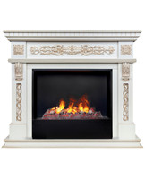 3D электрокамин RealFlame Estella 26 WT Black вставка + 3D Cassette 630