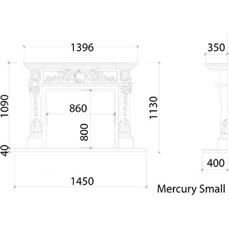 Мраморный портал MERCURY Antique Egypt small
