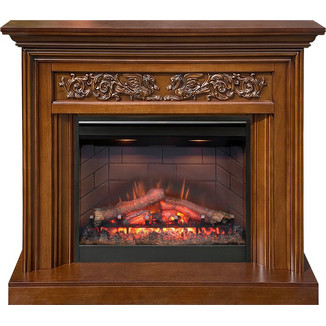 Каминокомплект Nottingham орех с очагом Symphony 26'' DF2608-INT