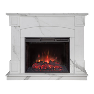 Электрокамин RealFlame Carolina Marble 25,5 WT Sparta LED 25,5 LED