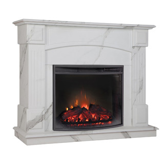 Электрокамин RealFlame Carolina Marble 25,5 WT Evrika 25,5 LED