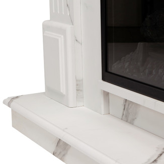 Электрокамин RealFlame Carolina Marble 25,5 WT Evrika 25,5 LED