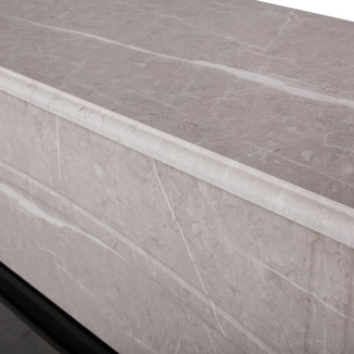 Электрокамин RealFlame Carolina Marble 25,5 WT Evrika 25,5 LED мрамор бежевый