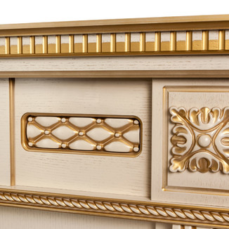 3D электрокамин Corsica Lux 26 WT с Black вставка + 3D Cassette 630 Panel