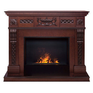 3D электрокамин Corsica Lux AO с Black вставка + 3D Cassette 630 Panel