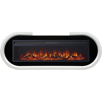 Каминокомплект Soho белый с черным с очагом Vision 60 LOG LED