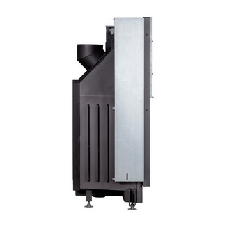 Каминная топка Экокамин ВЕГА 1600 B чёрный шамот подовое горение