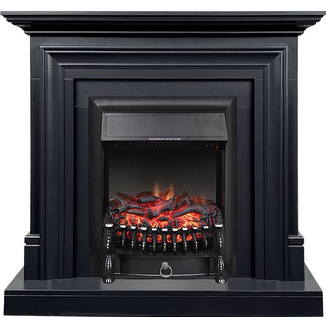 Каминокомплект Bradford с очагом Fobos Black серый графит