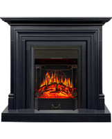 Каминокомплект Bradford с очагом Majestic Black серый графит