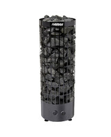 Электрическая печь Harvia Cilindro PC90E Black Steel, встроенный пульт в комплекте