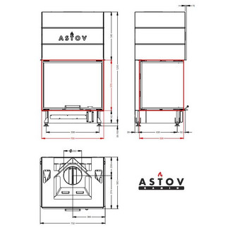 Каминная топка АСТОВ П3C 7057